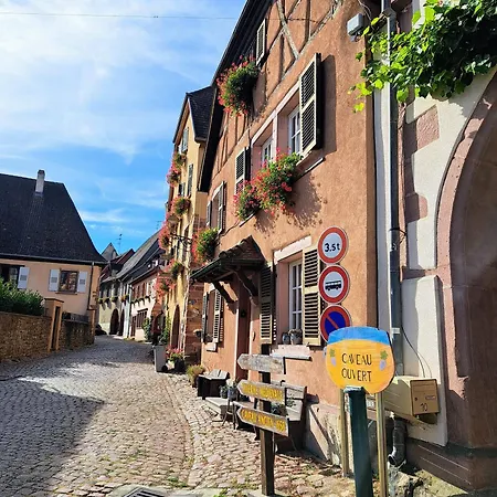 Grand Gite Dans Maison Alsacienne Historique Gueberschwihr Exterior photo